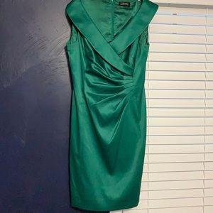 Emerald green cocktail dress
